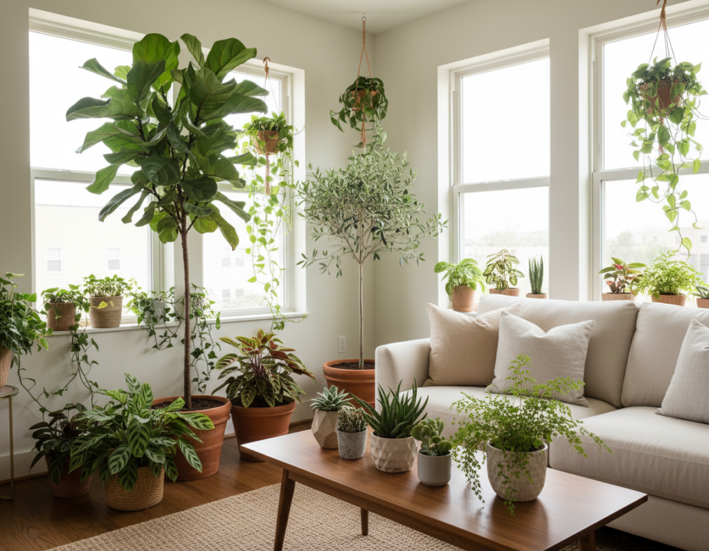 How Indoor Greenery Changes the Entire Mood of Small Living Spaces